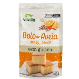 BOLO DE AVEIA CHIA E LARANJA 300g - VITALIN